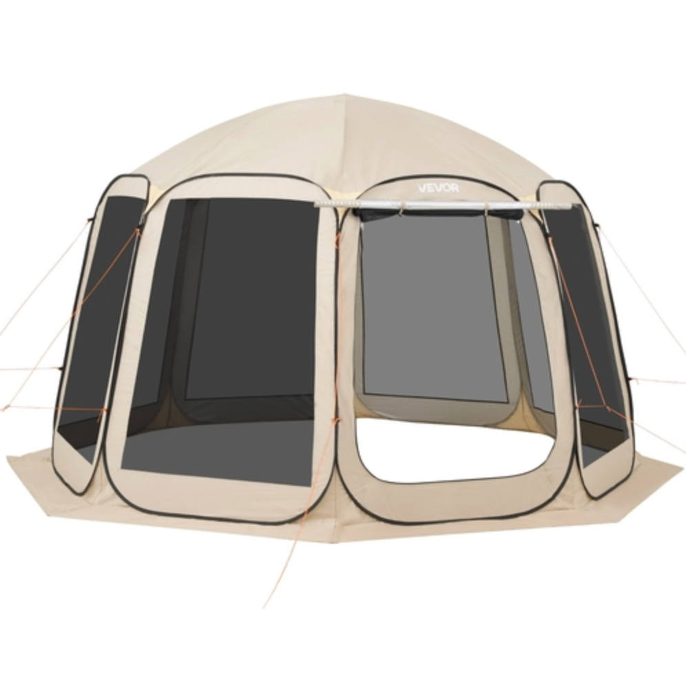 Skärmhustält, 3660 x 3380 x 2300 mm, popup-skärm för 10-12 personer